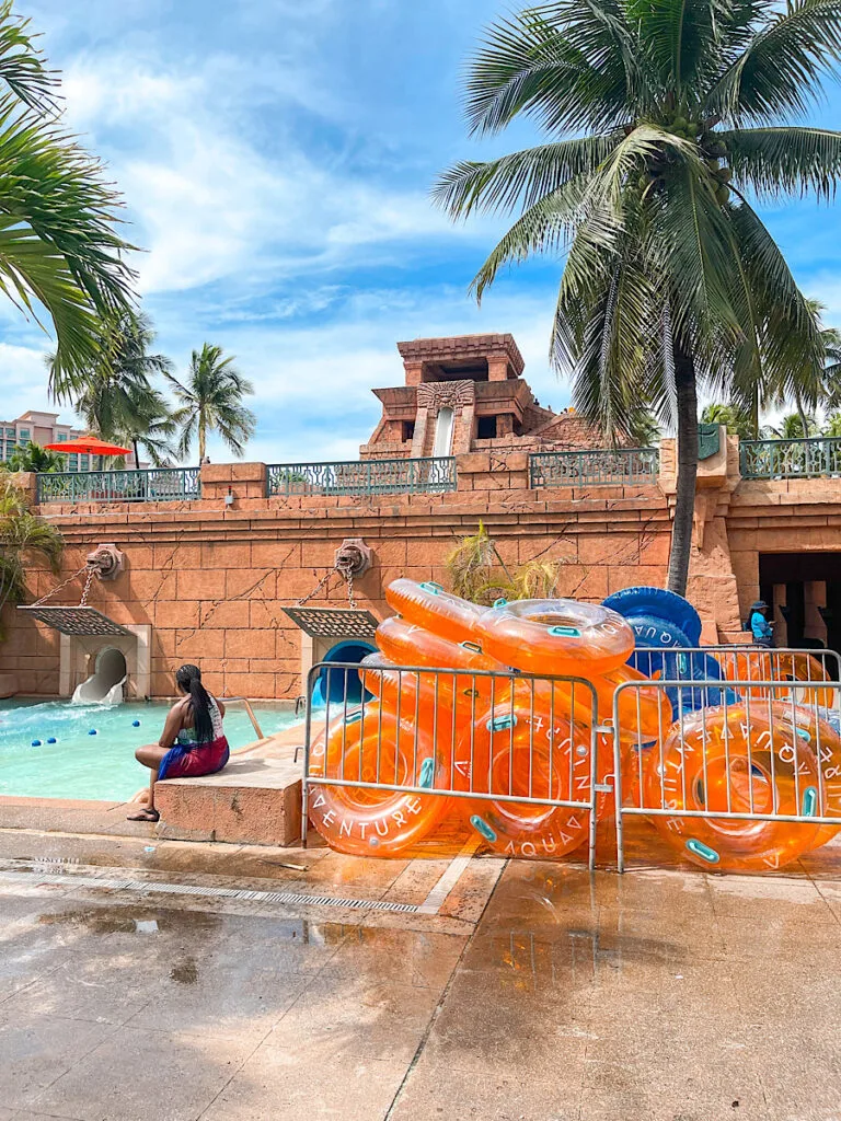 Leap of Faith ride at Atlantis Auaventure in Nassau.