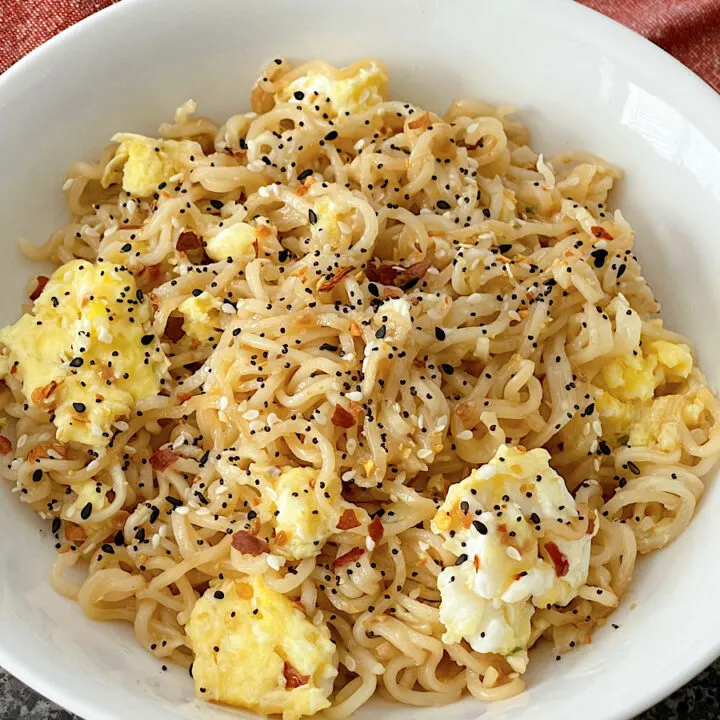 Tiktok Ramen: Instant Noodles w/Egg, Butter, and Garlic · i am a food blog