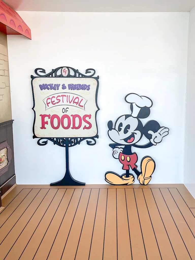 Mickey & Friends Festival of Foods on the Disney Wish.
