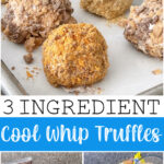 Three Ingredient Cool Whip Truffles, Pinterest image.