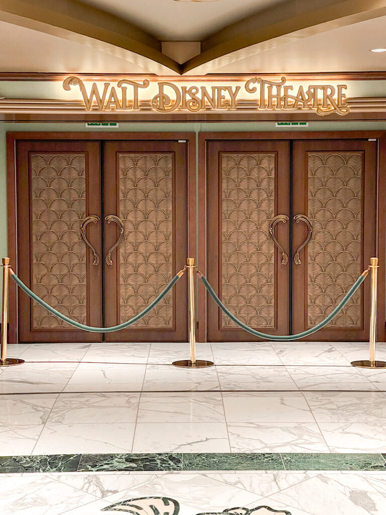 Walt Disney Theatre on the Disney Wish.