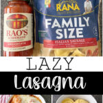 A dish of lazy ravioli lasagna.