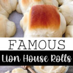 A photo collage of Lion House Rolls.