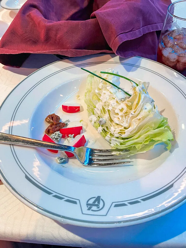 Icberg Wedge Salad from Worlds of Marvel.