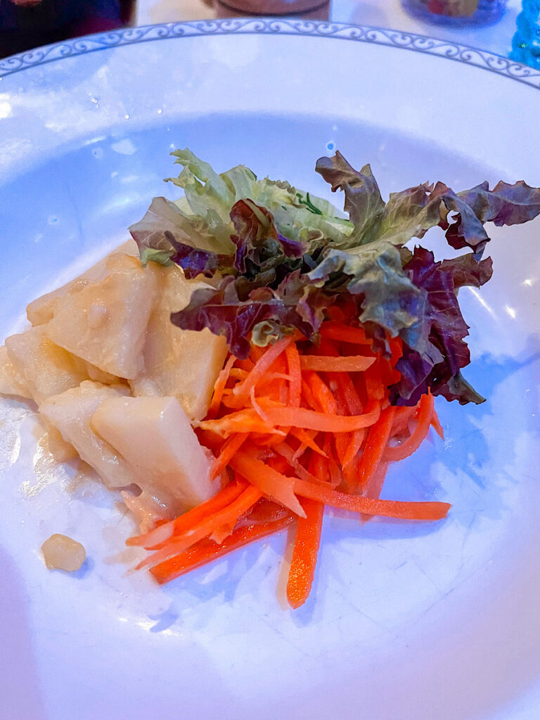 Nordic, Cucumber, Potato & Carrot Salad from Arendelle on the Disney Wish.