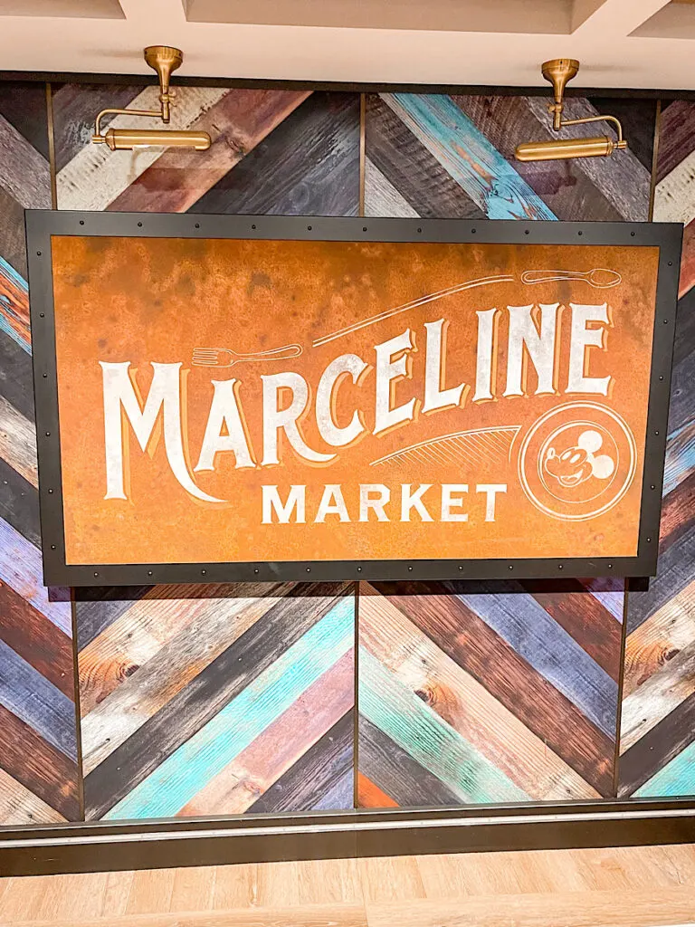 Entrance to Marceline Market on the Disney Wish.