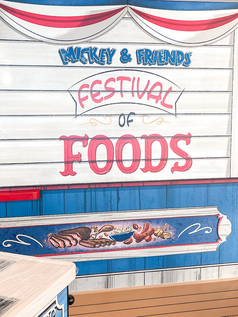 Mickey & Friends Festival of Foods on the Disney Wish.