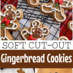 Soft Cut-Out Gingerbread Cookies.