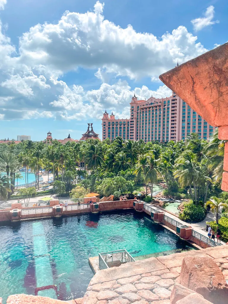 View of Atlantis from the top of the Mayan temple.