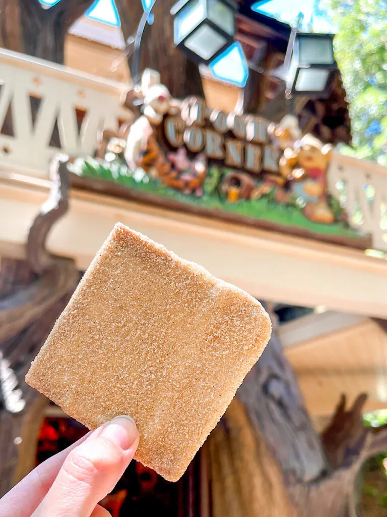 A piece of Churro Toffee from Pooh's Corner at Disneyland.