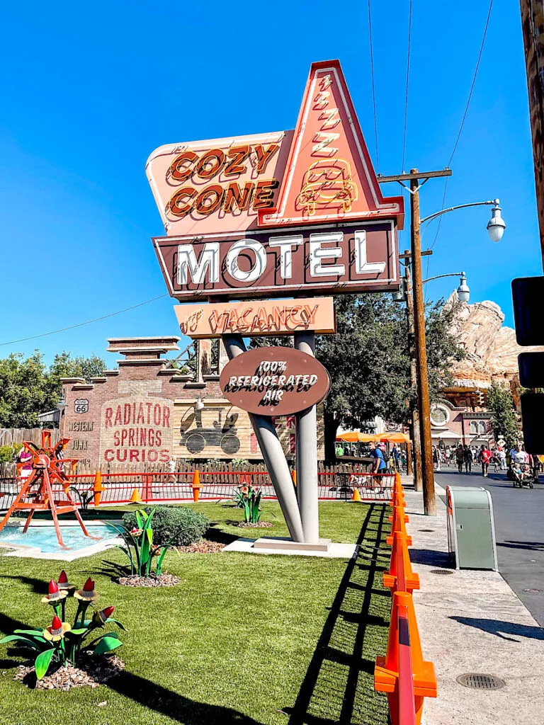 Cozy Cone Motel in Cars Land.