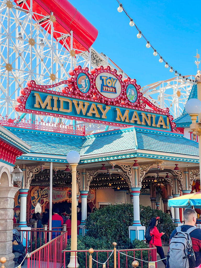 Toy Story Midway Mania at Disney California Adventure.