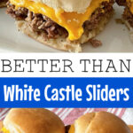 A picture collate of copycat White Castle Sliders.