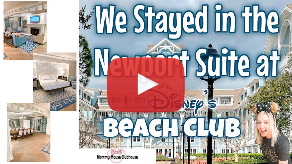 YouTube Thumbnail for a video tour of Disney's Beach Club Newport Suite.