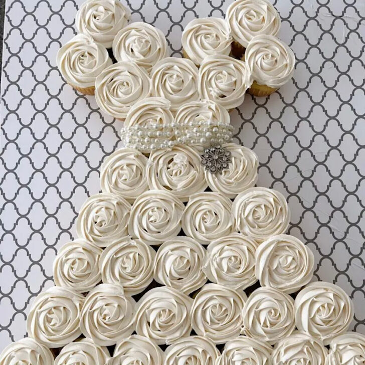 A dress made of cupcakes.