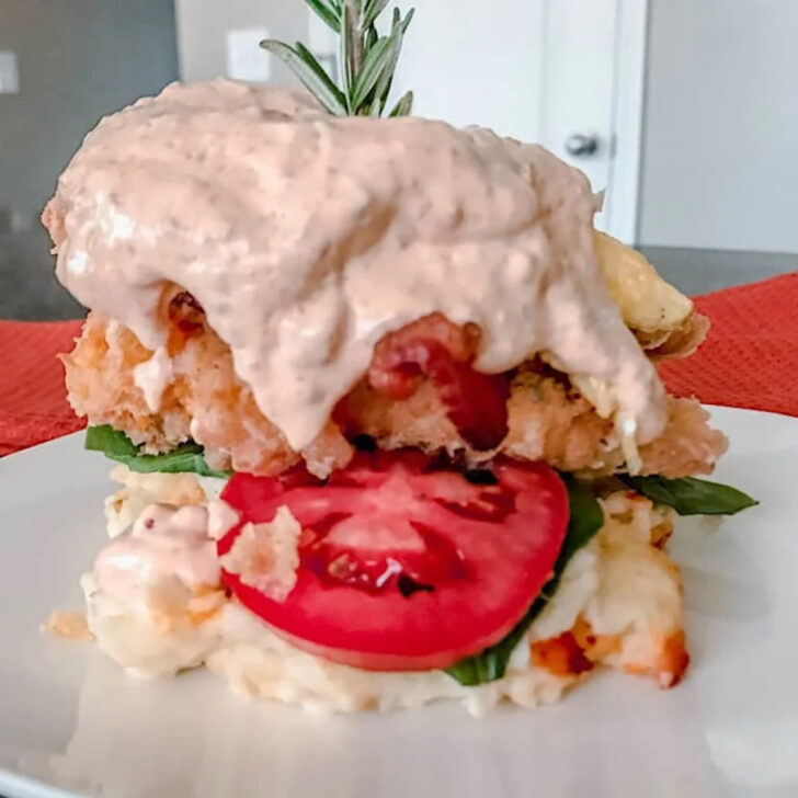 Copycat Fried Chicken Benedict from Hash House A Go Go.