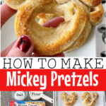 A Mickey pretzel made with pizza dough.