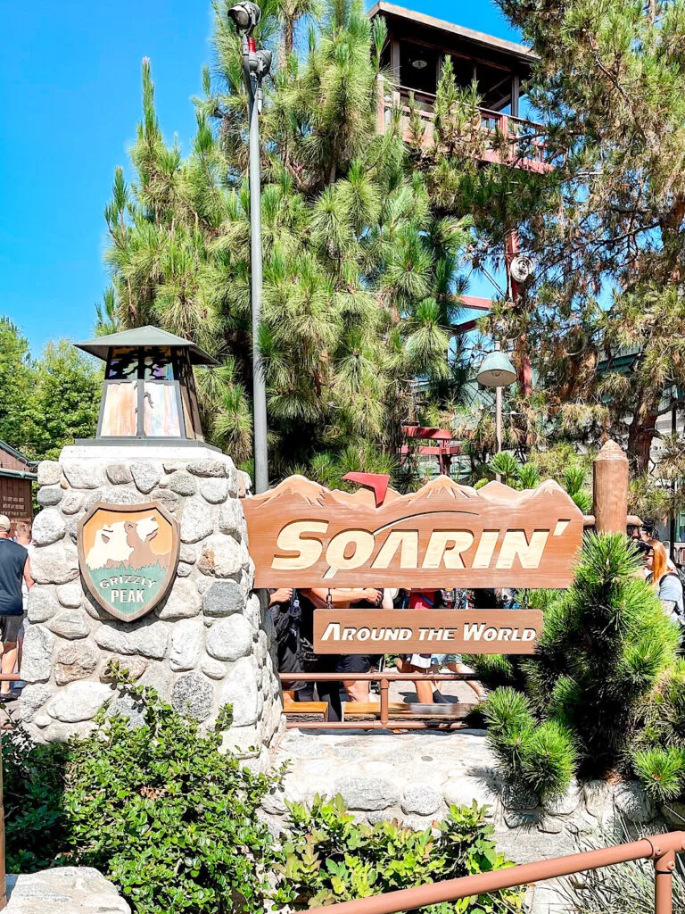 Entrance to Soarin' Over the World at Disney California Adventure.