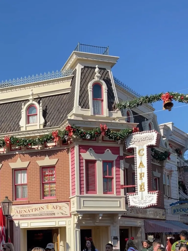 Carnation Cafe on Main Street at Disneyland.