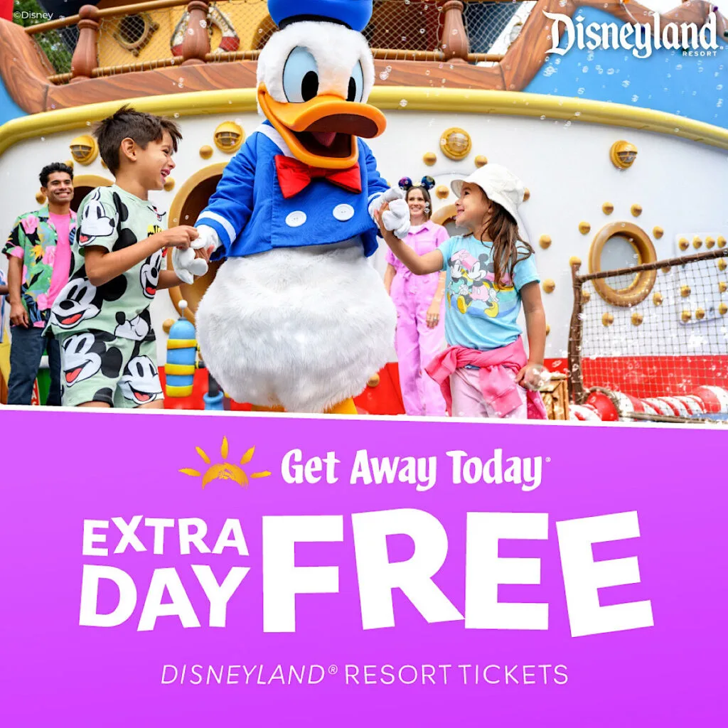 Get an extra day free at Disneyland.