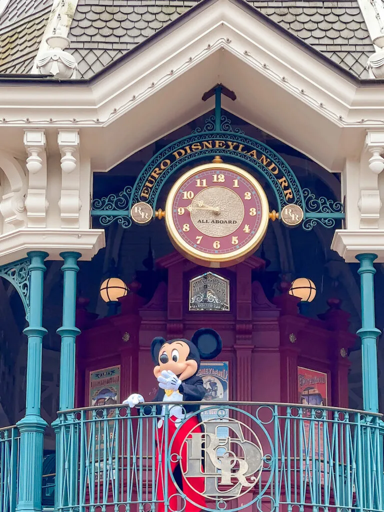 Mickey Mouse at Disneyland Paris.