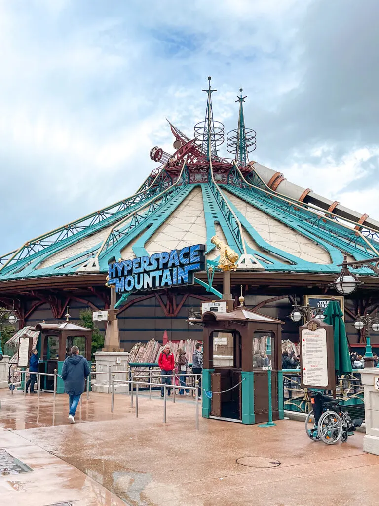 Hyperspace Mountain at Disneyland Paris.