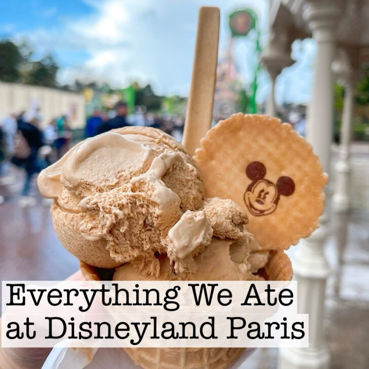 A Mickey Mouse ice cream from Disneyland Paris.