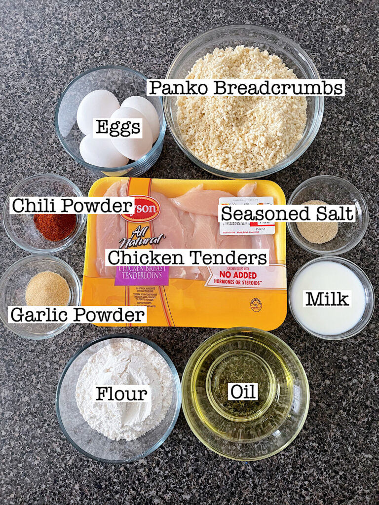 Ingredients to make Hot Honey Chicken.