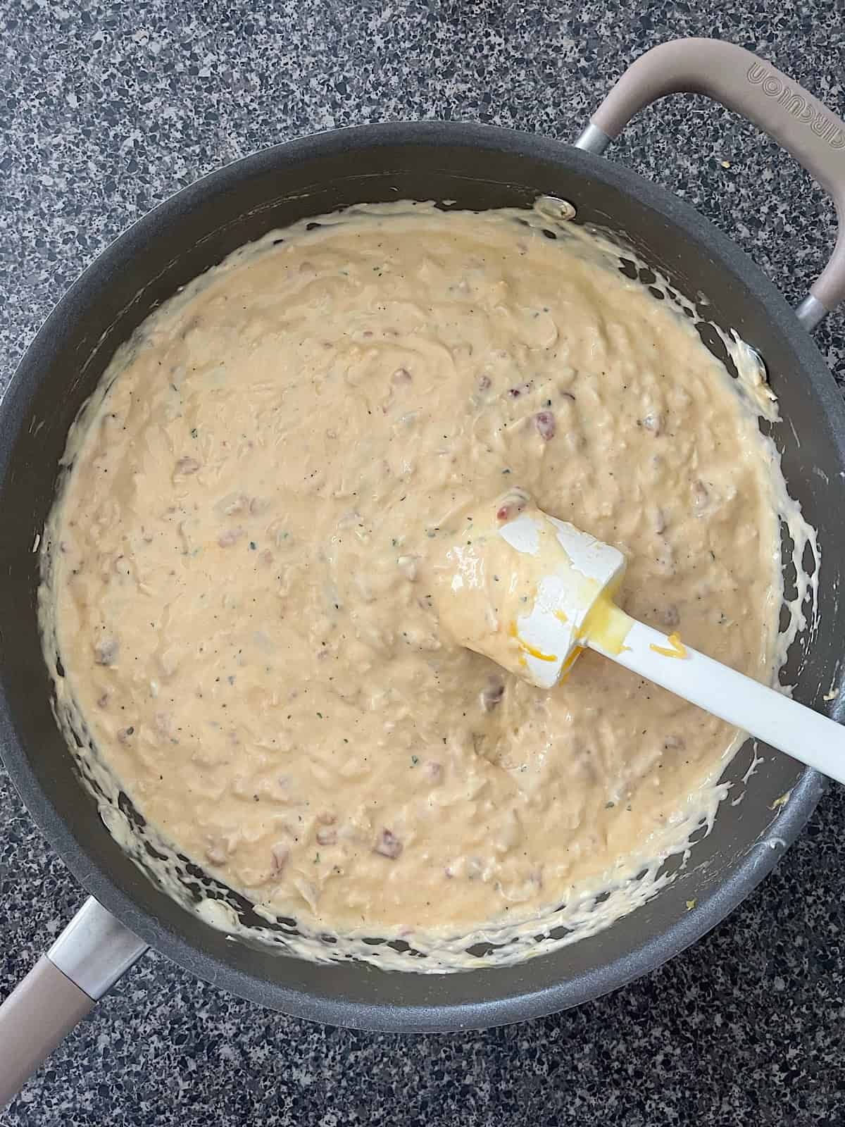 Chicken and cheese sauce for Crack Chicken Pasta.