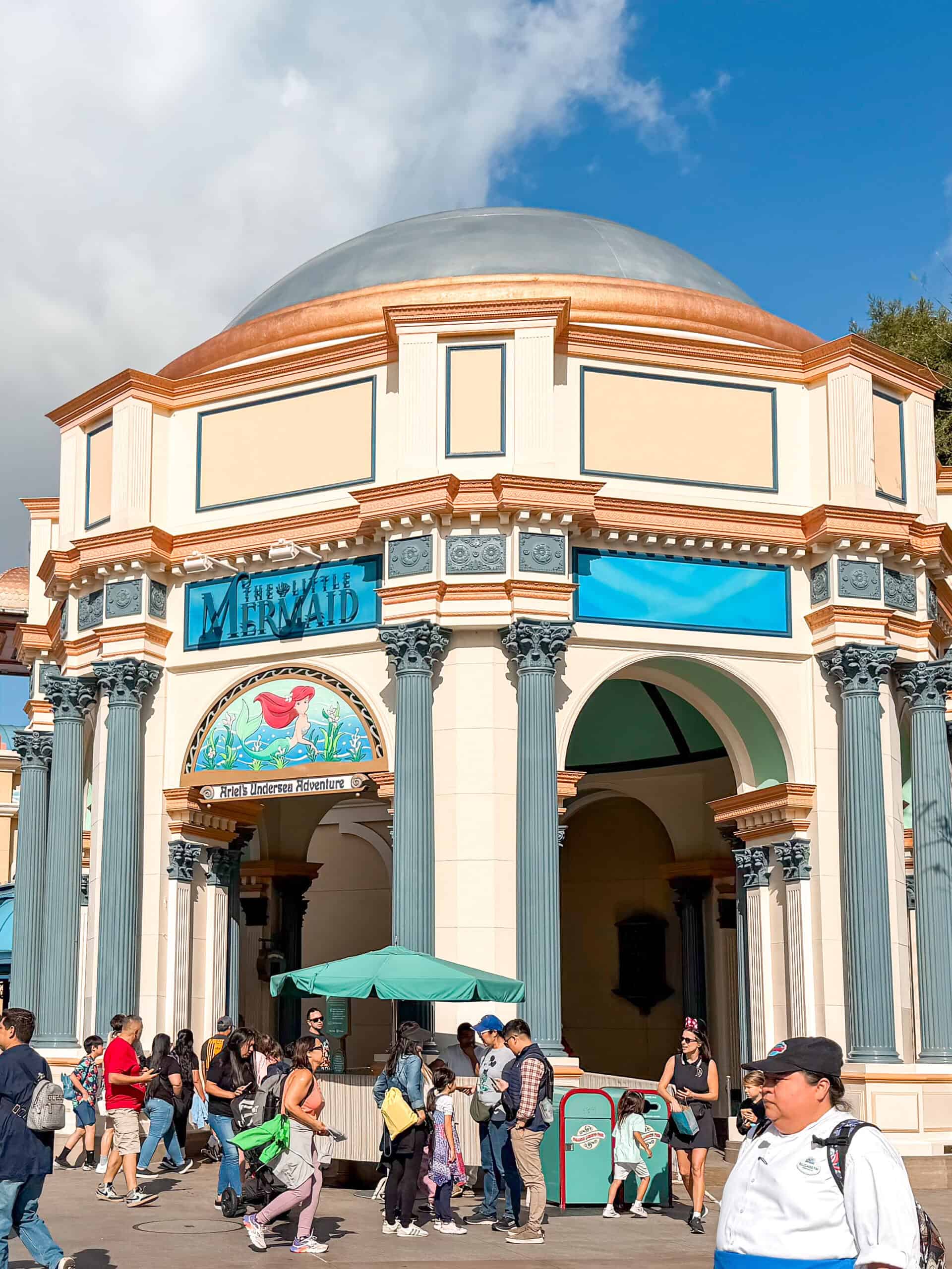 Entrance to The Little Mermaid, Ariel's Undersea Adventure.