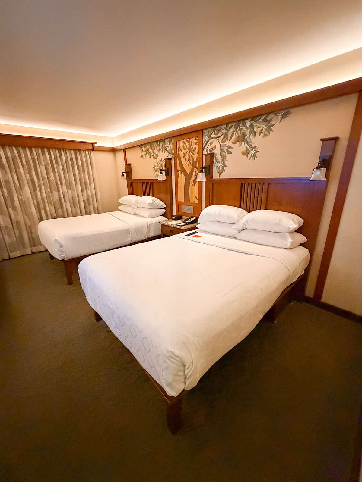 View of a guest room at Disney's Grand Californian Hotel & Spa.