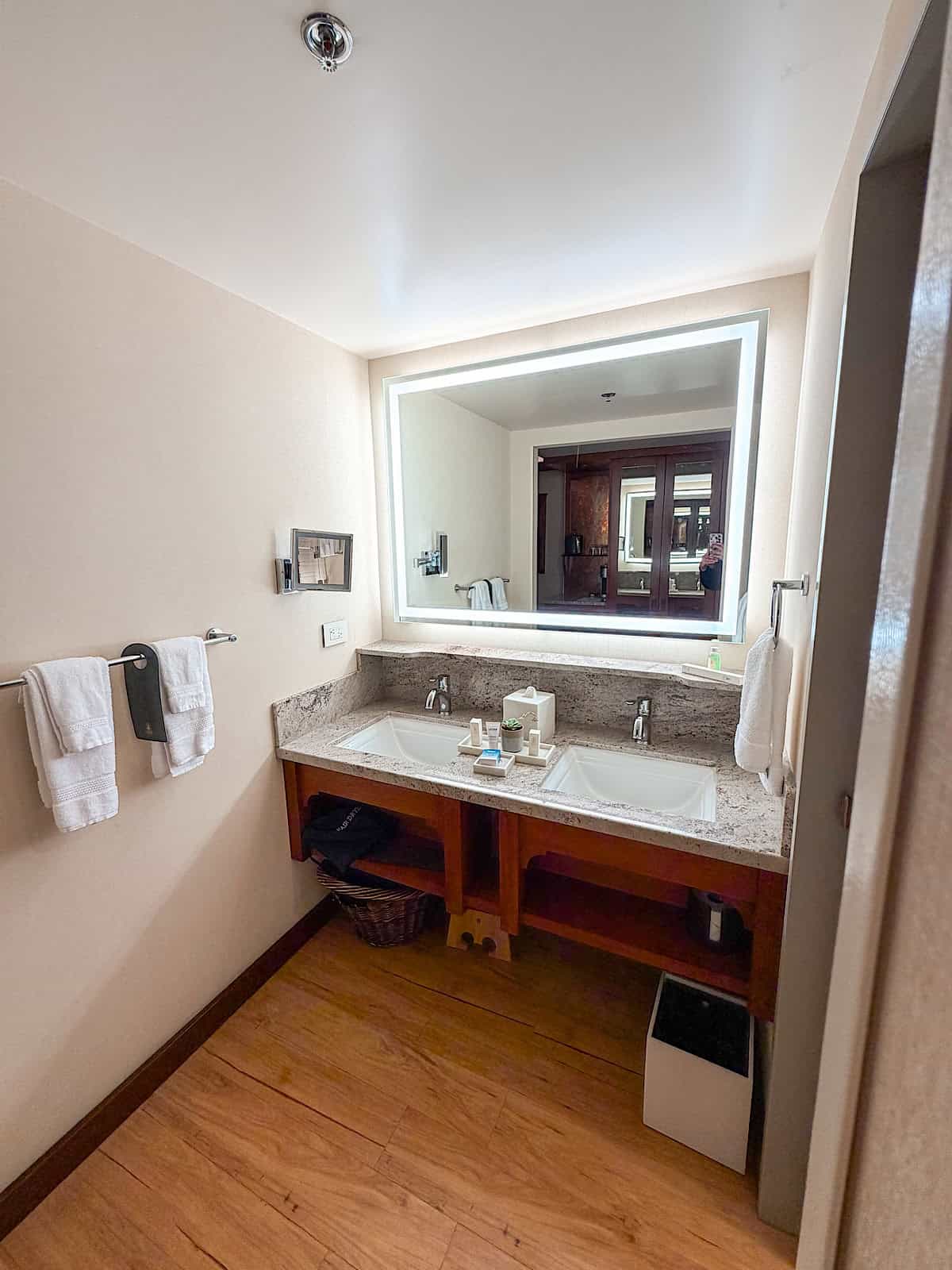 View of a guest room at Disney's Grand Californian Hotel & Spa.