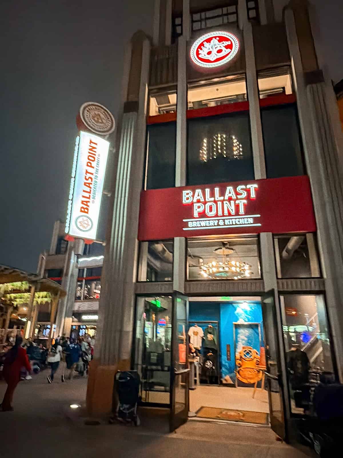 Ballast Point restaurant at Downtown Disney.