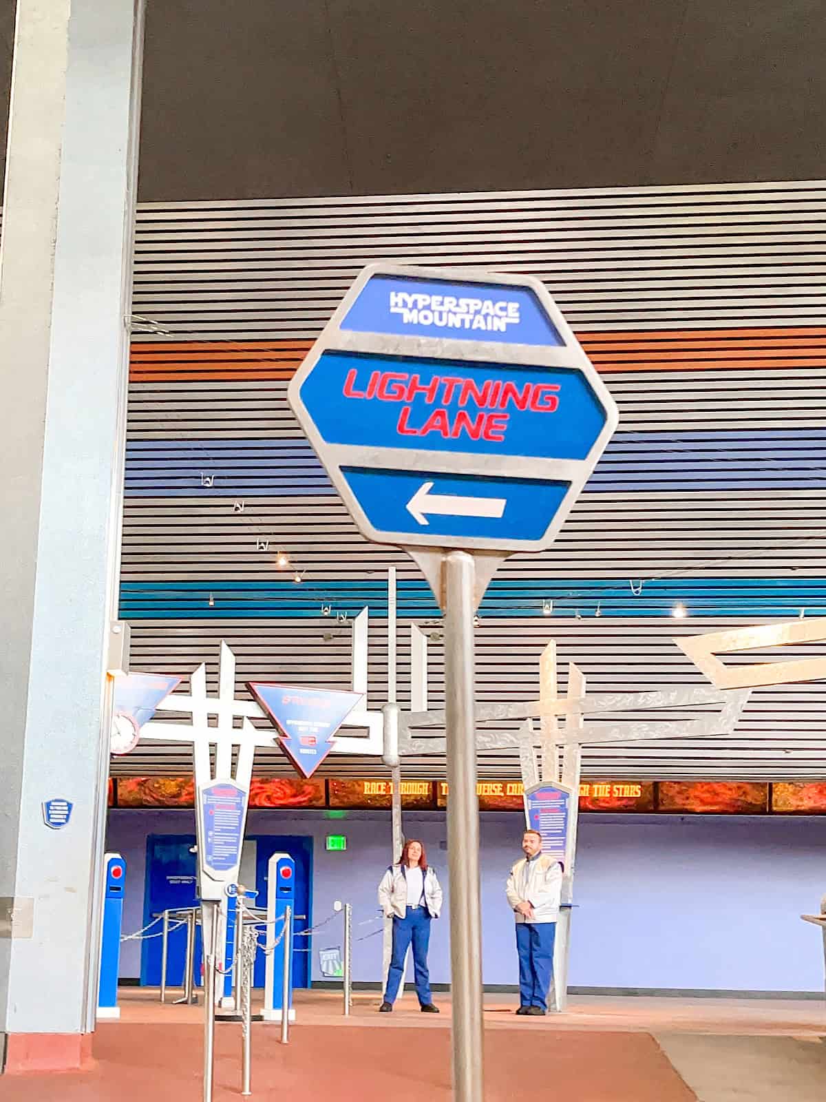 Entrance to Space Mountain at Disneyland in California.