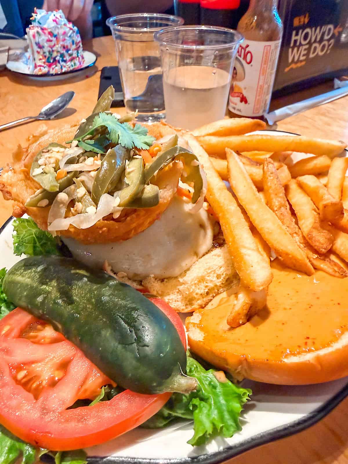The Mexico City burger from Black Tap Craft Burgers & Shakes.