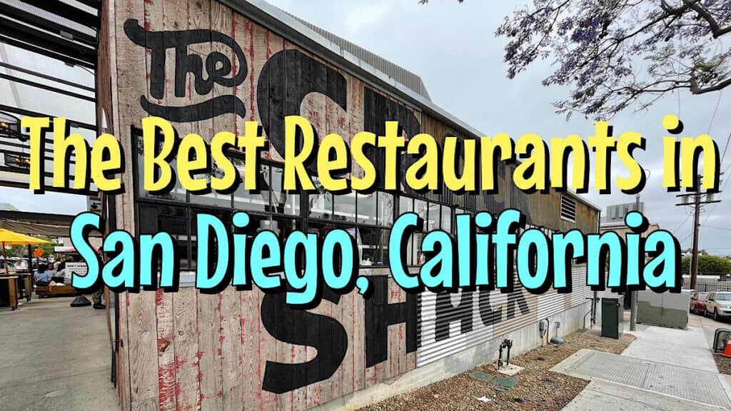 A YouTube thumbnail for the best restaurants in San Diego.